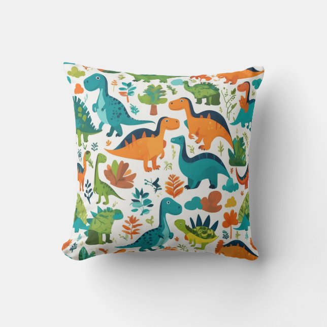 Dinosaure Caractère Coussin Cushion (Recto)