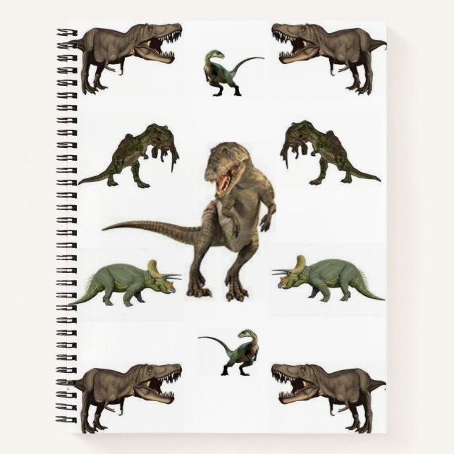 Dinosaure Carnet spirale (Devant)