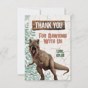 Dinosaure Carte de remerciements