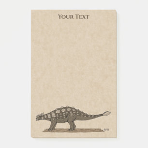 Dinosaure crétacé Ankylosaurus Post-it Notes