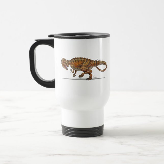 Dinosaure d'Allosaurus de tasse de voyage (Gauche)