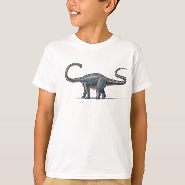 Dinosaure d'Apatosaurus de T-shirt d'enfants (Devant)