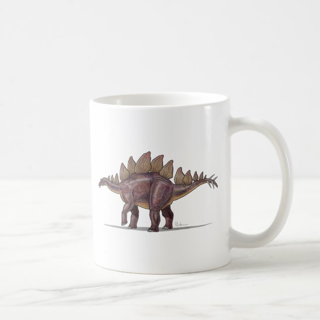 Dinosaure de Stegosaurus de tasse (Droite)