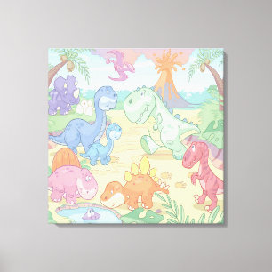 Dinosaure Dessin Dessin Toile Enveloppé