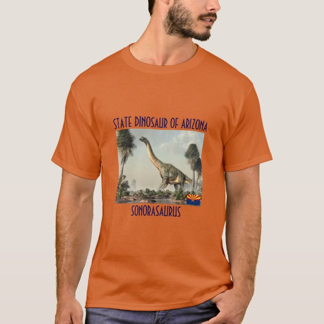 Dinosaure D'État De L'Arizona T-Shirt (Devant)