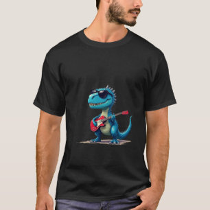 Dinosaure jouant de la guitare T-shirt