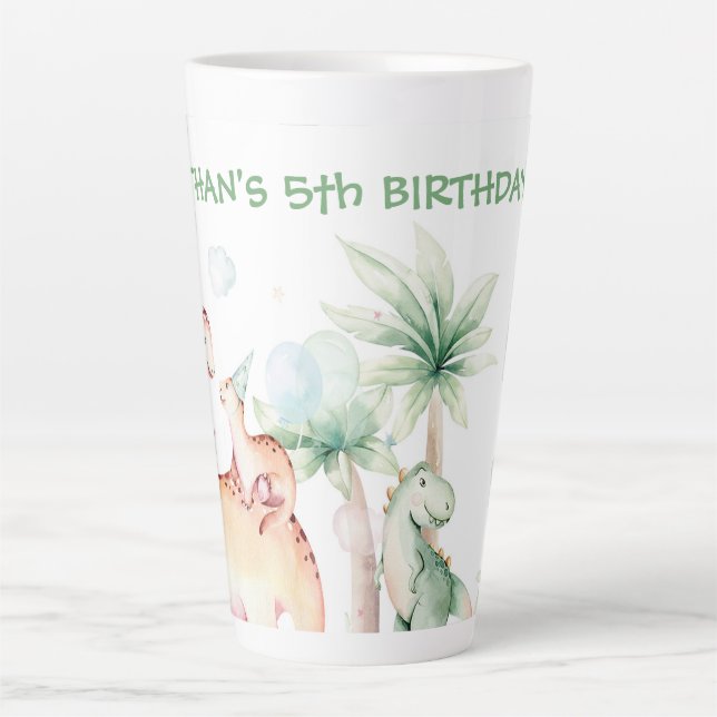 Dinosaure Latte Mug personnalisé (Devant)