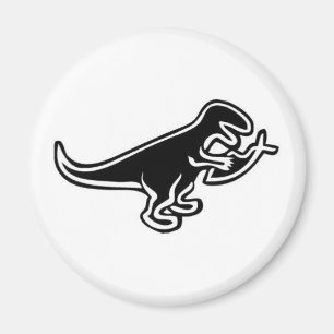 Dinosaure Manger Jésus Magnet de poisson