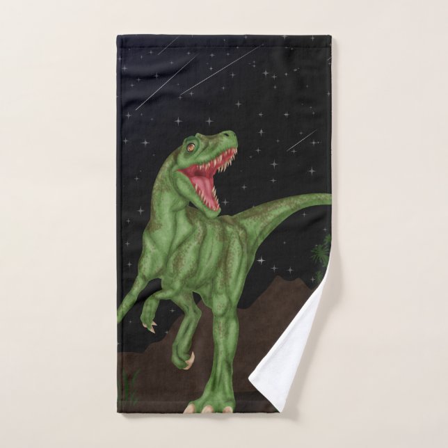 Dinosaure - nuit préhistorique (Serviette à main)
