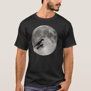 Dinosaure sur un vélo en ciel avec le T-shirt de