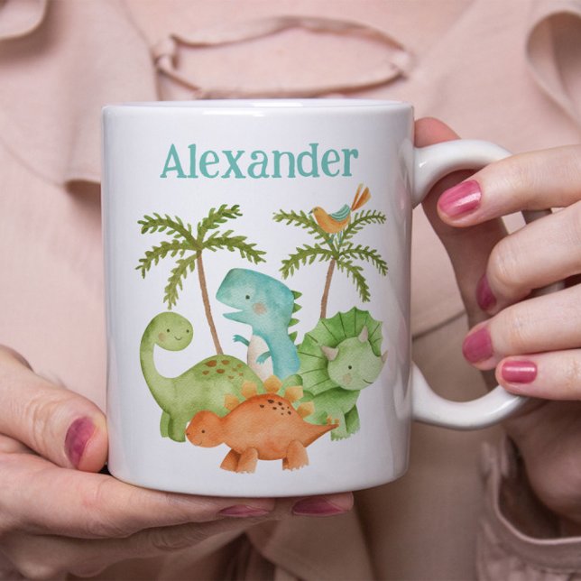 Dinosaures Anniversaire Café Mug (Créateur téléchargé)