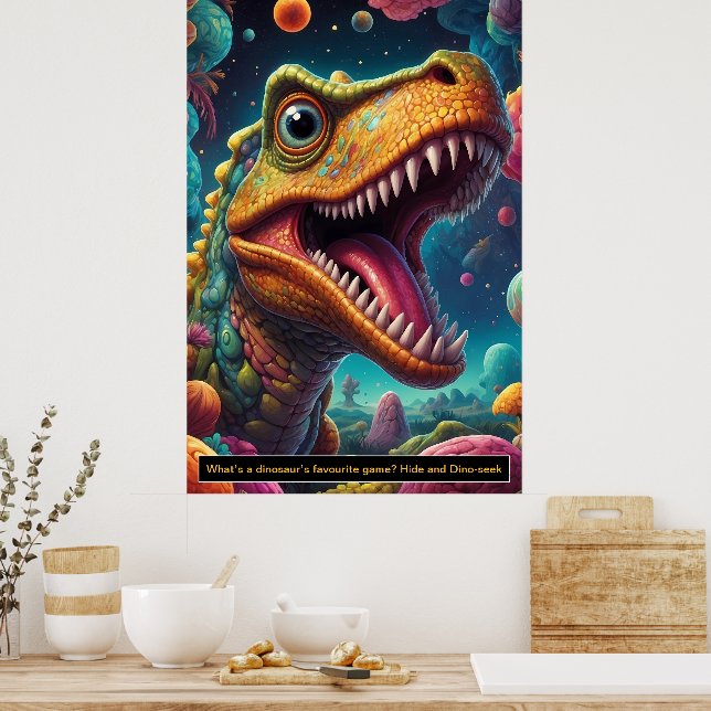 Dinosaures dans l'espace : Posters de collection d (Cuisine)
