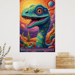 Dinosaures dans l'espace : Posters de collection d