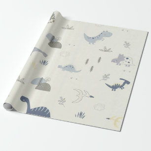 Dinosaures emballage papier cadeau pour enfants