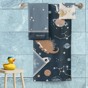 Dinosaures mignons dans l'espace Motif Enfants Sal