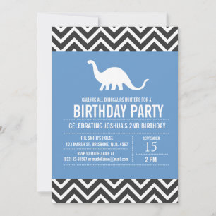 Dinosaures personnalisés Invitation à la fête d'an