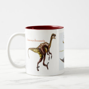 Dinosaures sur une tasse