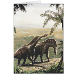 Dinosaures vintages, Amargasaurus aux palmiers