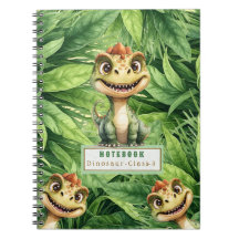 Dinosaurien-Foto-Spiralblock mit individuellem Nam