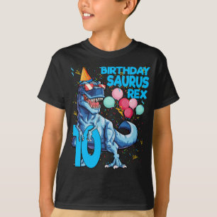 Dinosaurier 10. Geburtstag T Rex 10 Jahre alt T-Shirt