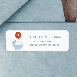 Dinosaurier 1. Geburtstagsrückgabeadresse