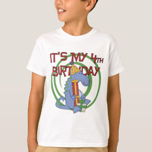 Dinosaurier 4. Geburtstag T - Shirt und Geschenke