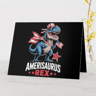 Dinosaurier 4. Juli Amerisaurus T Rex Funny Karte