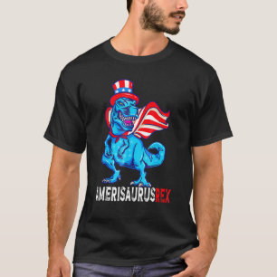 Dinosaurier 4. Juli Amerisaurus Usa Jungs Kleinkin T-Shirt