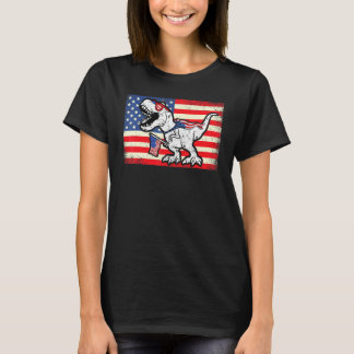 Dinosaurier 4. Juli Kinder Jungen Amerisaurus Rex T-Shirt