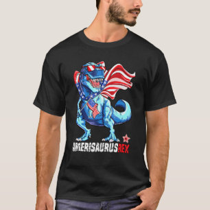 Dinosaurier 4. Juli Kinder Jungen Männer Amerisaur T-Shirt