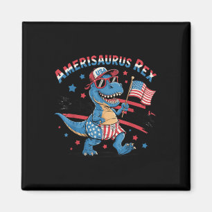 Dinosaurier 4. Juli Männer Frauen Mädchen Amerisau Magnet