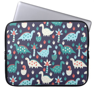 Dinosaurier Adventure Nahtlos Design Laptopschutzhülle