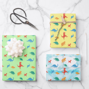 Dinosaurier Adventure Wrapping Paper Sheets Geschenkpapier Set