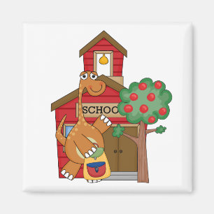 Dinosaurier an den SchulT - Shirts und -geschenken Magnet