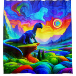 Dinosaurier Art Duschvorhang