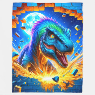 Dinosaurier Art Fleecedecke