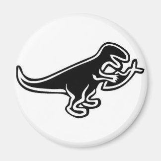 Dinosaurier aß Jesus Fish Magnet