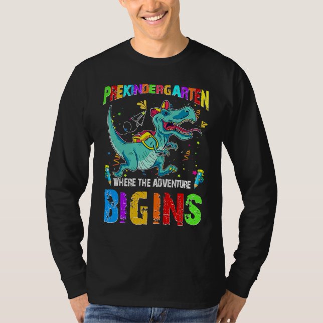Dinosaurier aufgepasst, wird Vorschule zerquetsche T-Shirt (Vorderseite)