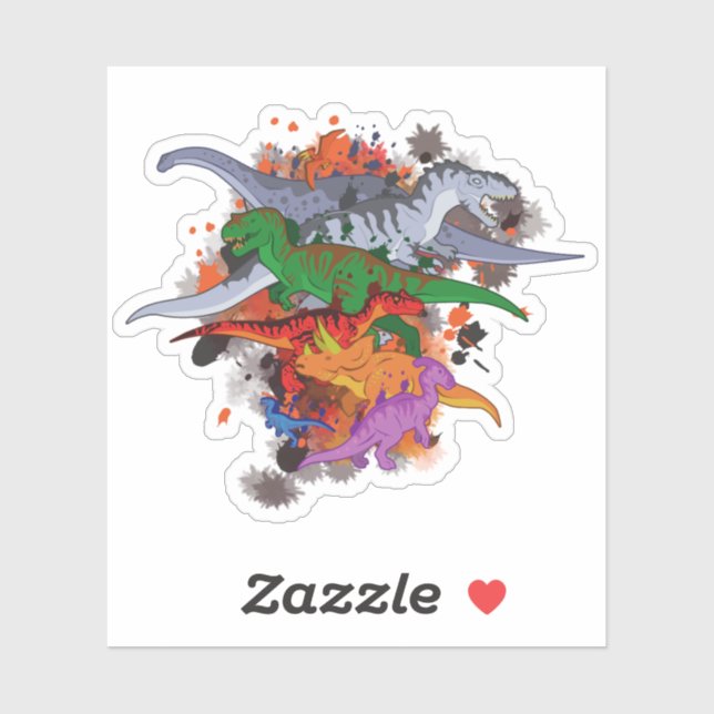 Dinosaurier Aufkleber (Blatt)