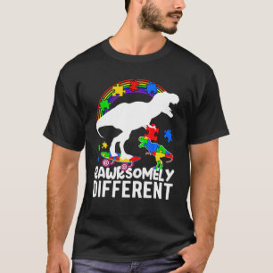 Dinosaurier Autismus Bewusstseinsfrage Rätsel ziem T-Shirt