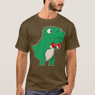 Dinosaurier beim Boxen mit Boxhandschuhen T-Shirt