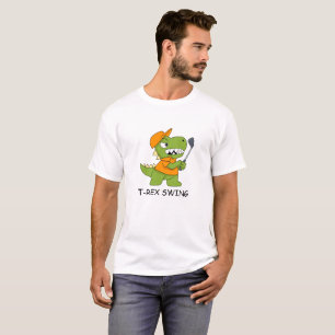 Dinosaurier beim Golfspielen Dinosaurier Golf Shir T-Shirt
