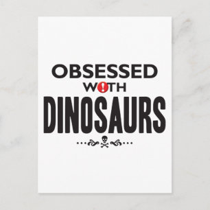 Dinosaurier besessen postkarte