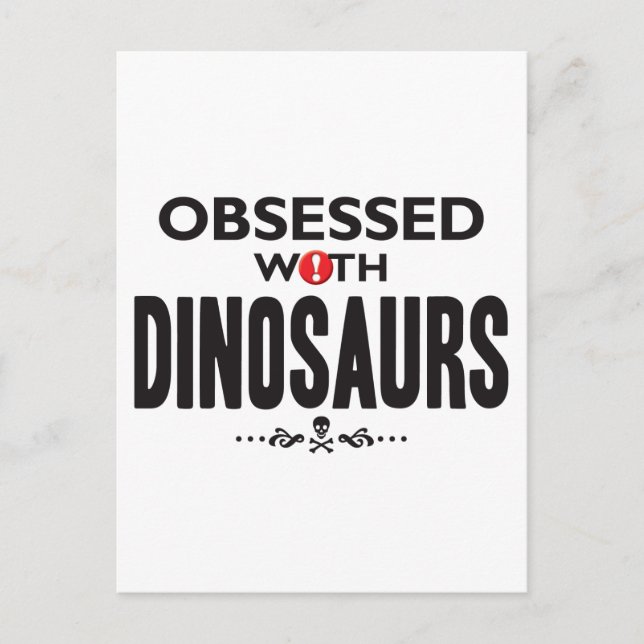 Dinosaurier besessen postkarte (Vorderseite)