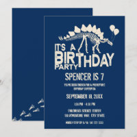 Dinosaurier Birthday Stegosaurus mit Balloons
