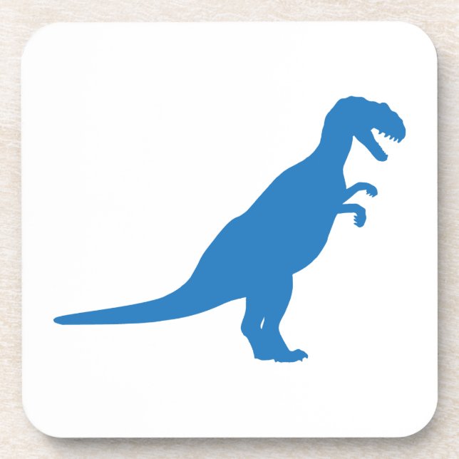 Dinosaurier Blue Getränkeuntersetzer (Vorderseite)