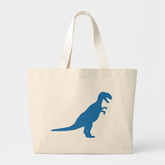 Dinosaurier Blue Jumbo Stoffbeutel (Vorne)