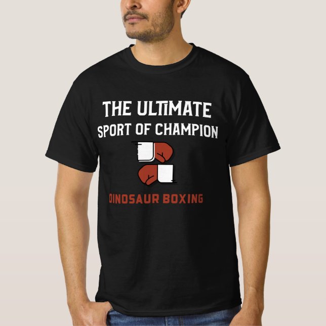 Dinosaurier Boxen, der ultimative Sport der Champi T-Shirt (Vorderseite)