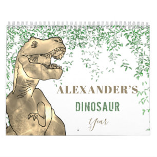 Dinosaurier Boys personalisiert Kalender