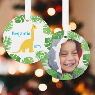 Dinosaurier Brontosaurus Foto Andenken Weihnachten Ornament